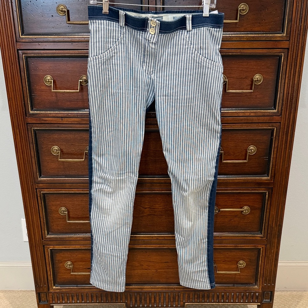 Striped Blue and White Pants